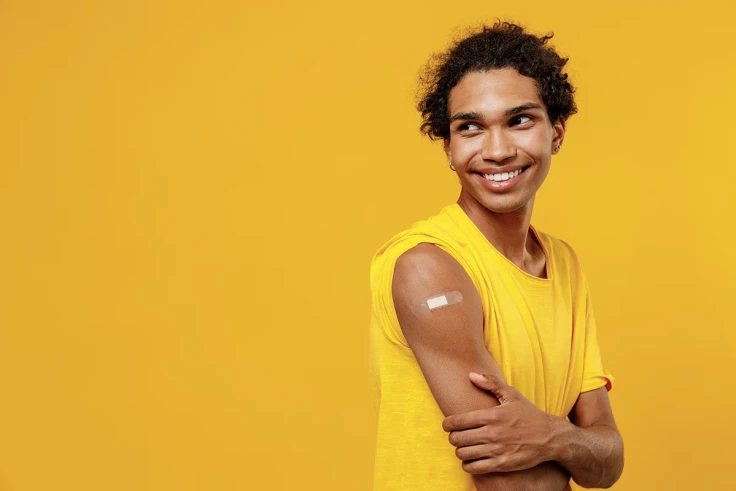 Vaccinated man